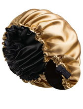 Load image into Gallery viewer, Mulberry Silk Reversible Sleeping Bonnet w/ Adjustable Strap
