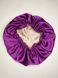 Mulberry Silk Reversible Sleeping Bonnet w/ Adjustable Strap